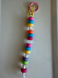 All the Colors - Pink & Yellow Carabiner