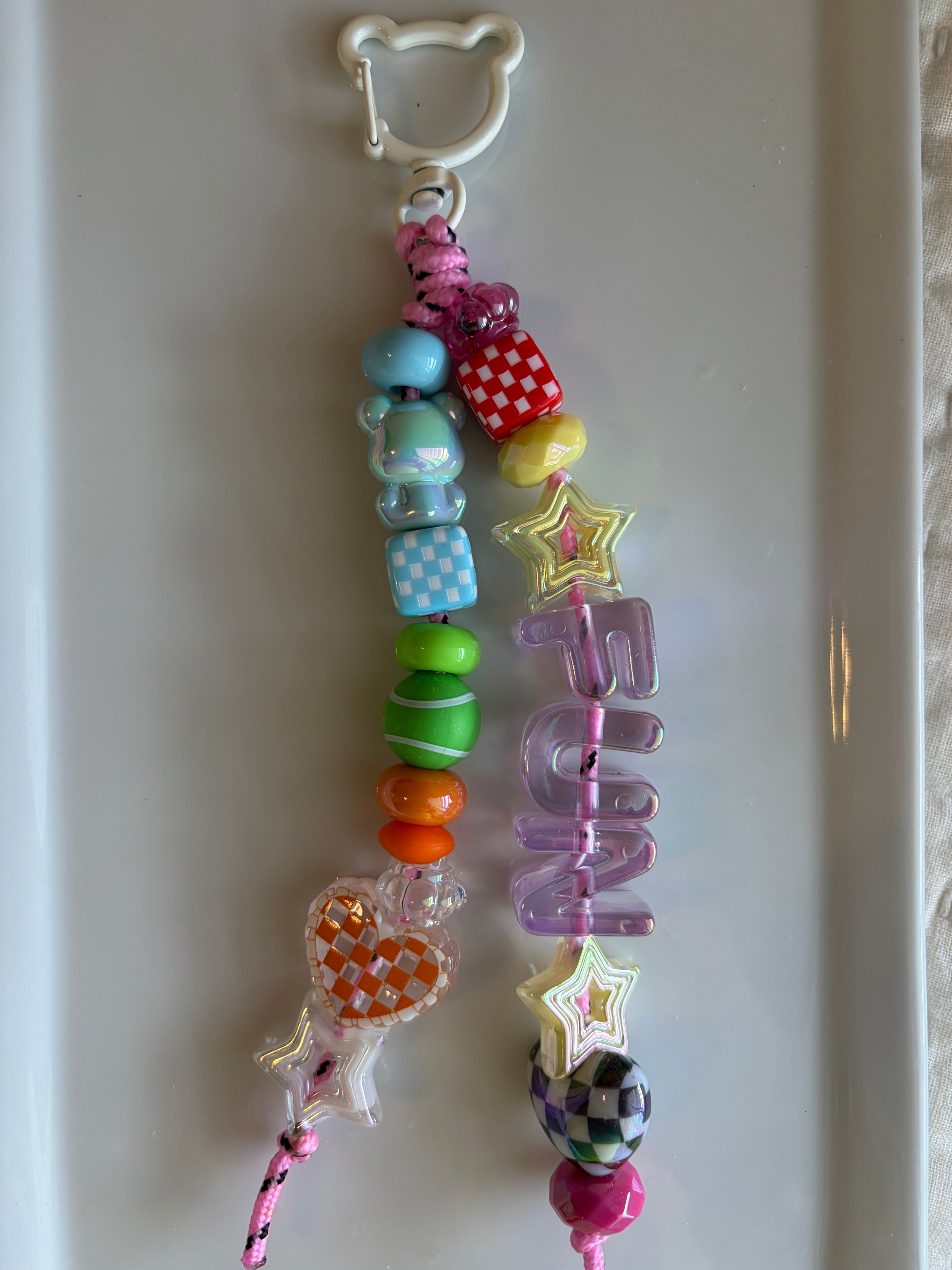 Fun Bag Charm - White Clasp