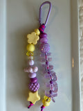 Happy Bag Charm - Purple Carabiner