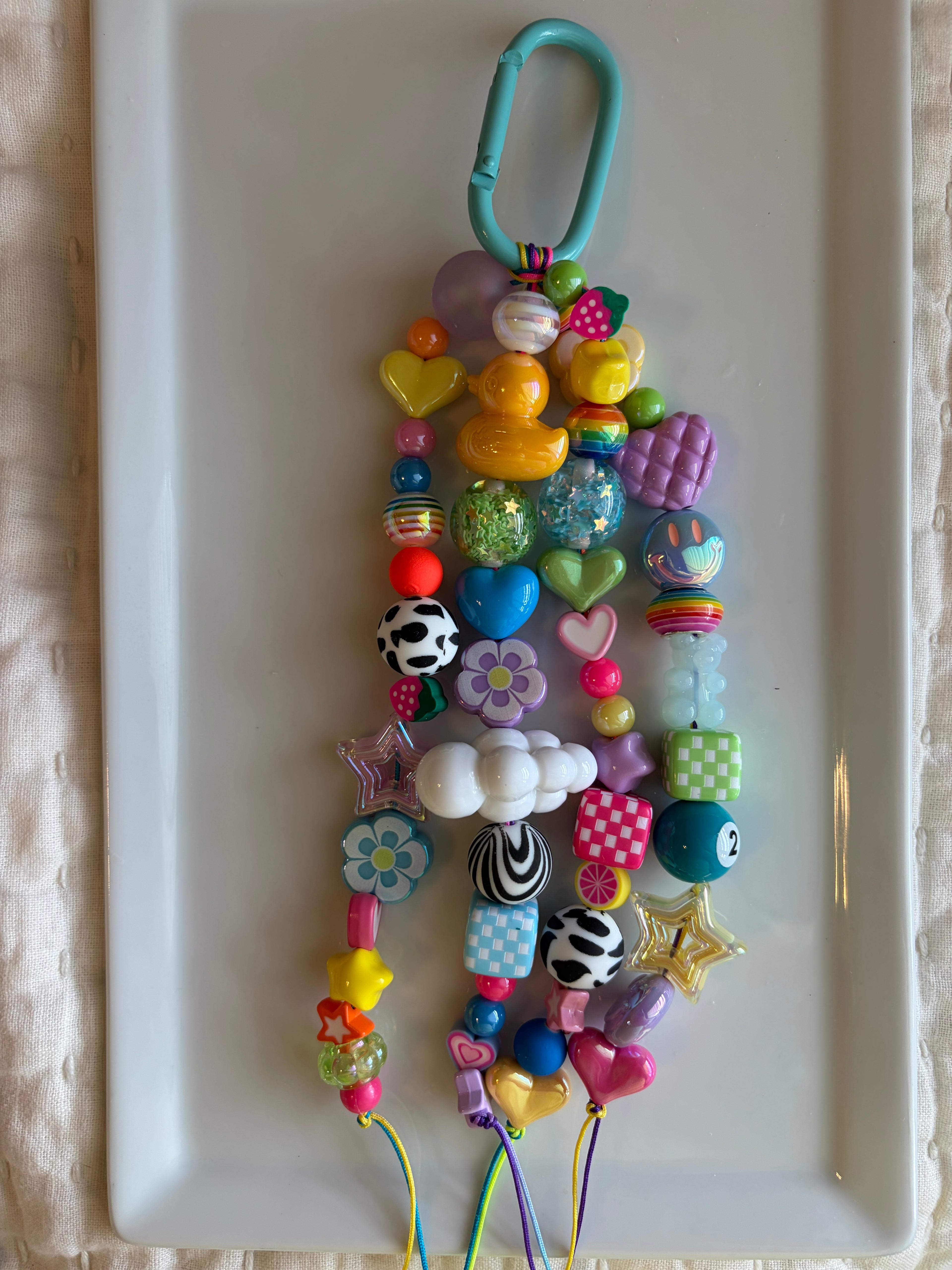 All the Things Bag Charm - Blue Carabiner