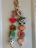 Mexican-Inspired Bag Charm - Gold Clasp